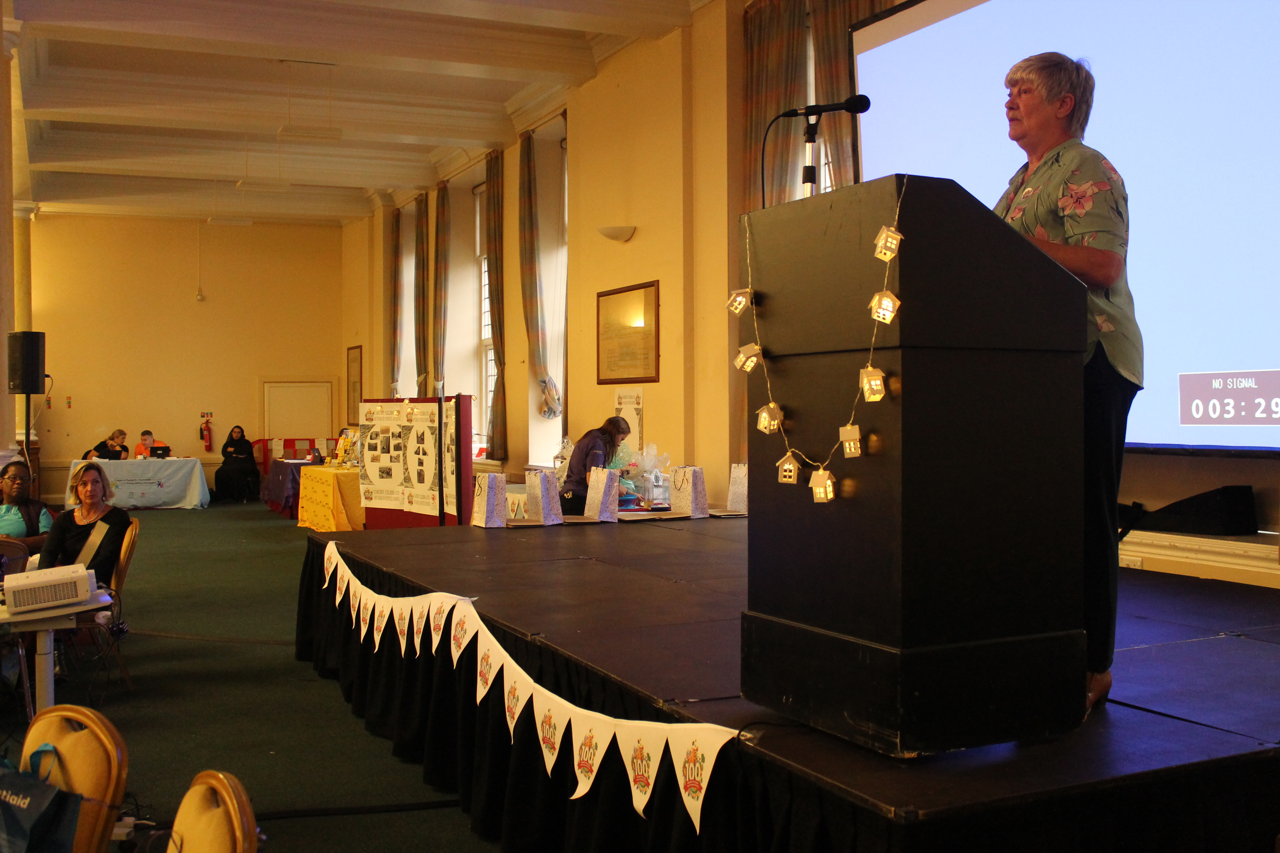 Councillor Thorne giving a speech at tenants conference